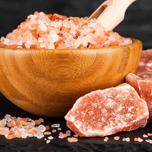 โคมไฟเกลือหิมาลัยสีชมพูธรรมชาติคุณภาพสูง OEM แกะสลักจากเกลือบริโภคได้ ขนาดสั่งทำได้ ตกแต่งบ้านตามความต้องการ - Product Image 3