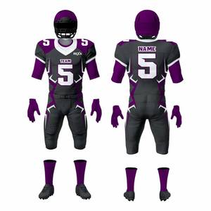 Uniformes de Fútbol Americano Personalizados por Sublimación, Logotipo Personalizado, Tela de 300g, Mangas Cortas, Opciones de Tallas Grandes - Product Image 1