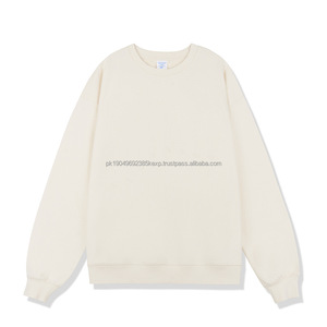 เสื้อฮู้ดดี้ผู้ชาย คอกลม สีพื้น ผ้าขนสัตว์ 450 กรัม รุ่นใหม่สำหรับฤดูใบไม้ร่วงและฤดูหนาว หนานุ่ม สไตล์อเมริกัน แบรนด์แฟชั่น ทรงหลวม - Product Image 6