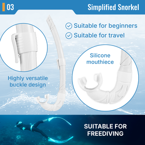 Aropec Snorkel souple en PVC avec embout buccal en silicone, conception durable et légère pour la plongée en apnée - OEM/ODM/OBM - Product Image 4