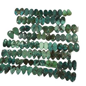 Piedras Preciosas de Turquesa Natural de Alta Calidad, Corte Ovalado, Color Azul, en Pares Sueltos para Hacer Aretes y Dijes - Product Image 2