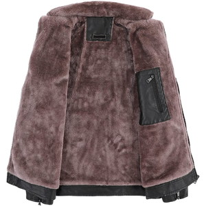 Nouvelle Veste en Cuir Respirante Écologique de Haute Qualité pour Hommes – Collection Hiver – Fournisseur d'Usine – Qualité Supérieure – Col Montant – Fermeture Avant - Product Image 4