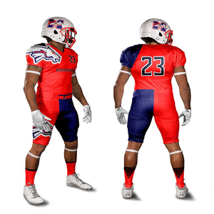 Uniforme de football américain de haute qualité TOP OEM, 100 % polyester, couleur unie, pour hommes. - Product Image 5