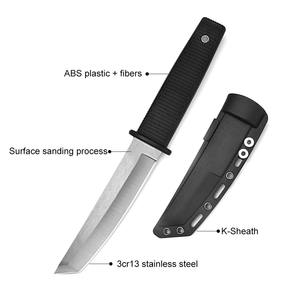 Cuchillo de Bolsillo de Acero Inoxidable Personalizable, Cuchillo de Supervivencia Industrial OEM con Funda - Product Image 1