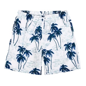 Multi pocketed solid patterned Summer Vacation Wear Solid Pattern Stylish Men's Beach Shorts Soft Polyester Blend Breathable - Product Image 1