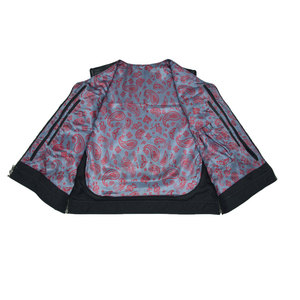 Chaleco de Motocicleta de Cuero Negro para Hombre, Chaleco sin Mangas con Botones para Uso Diario y de Viaje - Product Image 6