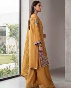 Summer Premium Quality Formal Women Salwar Kameez Lawn ODM Viscose Silk Cotton Linen Polyester Party Wrinkle Free Quick Dry MDL - Product Image 3