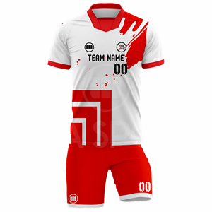 Latest Arrival Professional Soccer Uniform Set Custom Jersey <b>Shorts</b> Moisture Wicking Sublimated Print V-neck Teamwear Bulk - Product Image 1