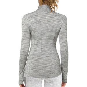 Chaqueta de yoga premium para mujer con cremallera, de secado rápido, tela elástica, corte ajustado, para entrenamiento, pilates, correr, ejercicio y deportes al aire libre. - Product Image 2