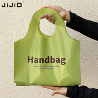 Sacs de Courses JIJID Personnalisés Réutilisables Taille Moyenne en Plastique Polyéthylène Coloré avec Logo