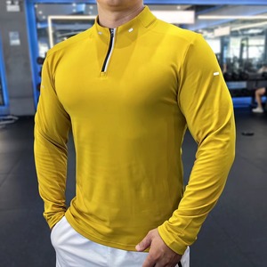 Custom Sports Fitness T Shirt Manufacturer Compression Activewear Polyester Spandex Breathable <b>Stretch</b> Fabric Private Label Bulk - Product Image 3