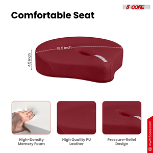 Soporte para batería de 5 piezas de piel sintética, acolchado, con alivio de presión de 4.5 pulgadas, ergonómico, giratorio y ajustable, de 25.5 pulgadas para música - Product Image 3