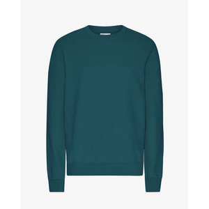 Men's Crew Neck Knitted <b>Sweatshirt</b> Solid Color Regular Fit Casual <b>Long</b> Sleeve Pullover Teal Green Casual <b>Long</b> Sleeve <b>Sweatshirt</b> - Product Image 3