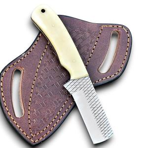 Couteau de boucher en acier inoxydable, lame pleine, manche en os de chameau, qualité industrielle OEM - Product Image 1