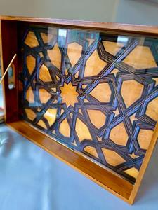 ถาดไม้พิมพ์ลายสำหรับดูหนัง ถาดไม้พิมพ์ลายสำหรับเสิร์ฟขนมขบเคี้ยว ถาดไม้พิมพ์ลายสำหรับใส่ป๊อปคอร์นและเครื่องดื่ม ขายส่งถาดเสิร์ฟ - Product Image 4