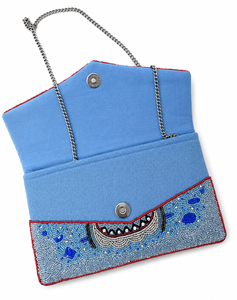 Pochette de Soirée de Luxe Faite Main en Verre Perlé Brodé Style Côtier, Haute Qualité, Designer, Boutique, OEM ODM - Product Image 3