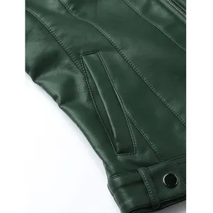 PIHA SPORTS Women's Genuine Leather Suede Biker Jacket with Zip Pockets Breathable Regular Fit Winter Coat (<b>3</b> Colors) - Product Image 6