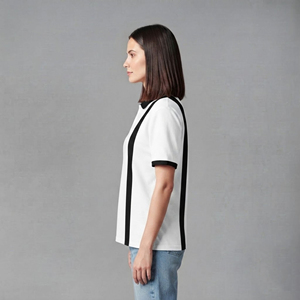 เสื้อโปโลผู้หญิงผ้าฝ้าย 100% ออกแบบ OEM/ODM สำหรับฤดูร้อน สวมใส่สบาย ทรงปกติ สีพื้น ปักโลโก้ตามสั่ง - Product Image 6