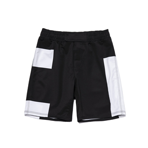Shorts d'arts martiaux rayés noirs pour garçons, séchage rapide, coupe classique, vêtements pour enfants - Product Image 5