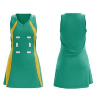Desain Terbaru Seragam Netball Kustom untuk Anak Perempuan, Gaun Netball Slim, Seragam Netball Modis Bahan Polyester yang Bernapas