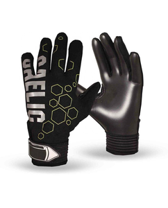 Guantes de Fútbol Gaélico Negros con Logotipo Personalizado en Relieve - Material de Látex y Poliéster, Ajuste Cómodo, Seguridad para Porteros, THIZ INTERNATIONAL - Product Image 1