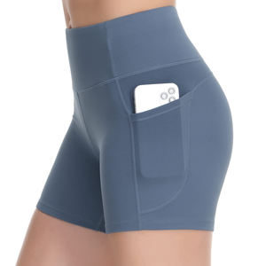 Pantalones cortos de yoga con spandex flexible para mujer - Product Image 1