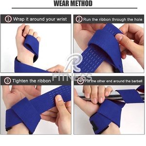 Correas de Muñeca Ajustables para Gimnasio y Fitness, Personalizables, Antideslizantes, para Levantamiento de Pesas y Gimnasia - Product Image 4