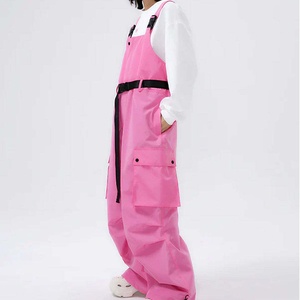 Combinaison unisexe rose imperméable, coupe-vent et respirante de 10 000 mm avec fermeture éclair, grandes poches, taille plus pour adultes - Product Image 1