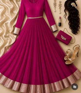 Nuevo diseño de vestido Anarkali de georgette para fiestas y festivales, con dupatta, estilo pakistaní Salwar Kameez, vestido indio. - Product Image 1