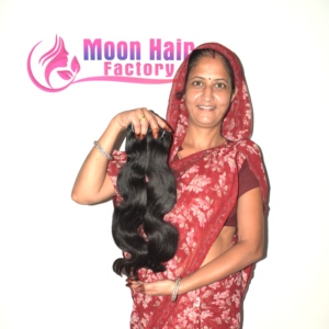 Extensiones de Cabello Humano Remy Indio con Ondas Suaves y Textura Sedosa, Color Natural, Doble Trama a Máquina, Puntas Redondeadas - Product Image 4