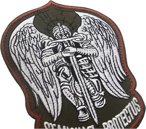 Logo sur mesure de fabrication de services OEM avec personnalisation complète Patch en caoutchouc Patches en PVC souple en relief tissu sergé - Product Image 6