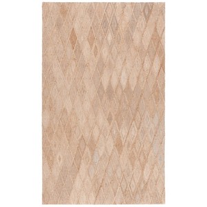 Alfombra Moderna de Yute Trenzado a Mano con Diseño Geométrico, Tejido Plano Rectangular de Pelo Bajo, Antideslizante, Ecológica, Apta para Mascotas, con Base de Yute para Sala de Estar - Product Image 3