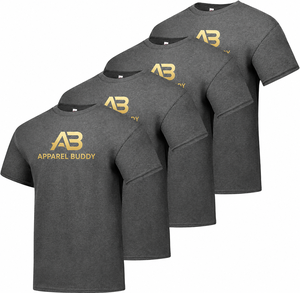 Camiseta de Manga Corta Casual para Hombre, Marca AMY, 100% Algodón, Corte Regular, Lisa, con Logotipo Personalizado Bordado en la Parte Delantera, Venta al Por Mayor - Product Image 1
