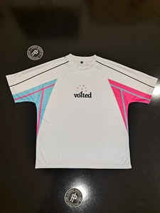 Men's Short Sleeve Sporty T-Shirt Sublimation Print Quick Dry O-Neck Regular Fit <b>White</b> Pink Blue <b>Tshirt</b> For Men - Product Image 1