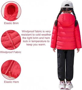 Blouson d'hiver matelassé léger coupe-vent à capuche pour homme avec rembourrage 100 % duvet, design pliable, pochette de rangement - Marque personnalisable - Product Image 5