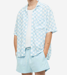 Camisa de Verano para Hombre, Diseño Holgado, Satén Antiarrugas, Cuello Clásico, Estilo Casual con Botones, Personalizable - Product Image 1