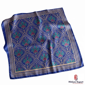 Pañuelo Cuadrado de Seda con Impresión Personalizada Premium, Fabricante OEM ODM, Productos de Tela Personalizados Corsica, Venta al Por Mayor - Product Image 6