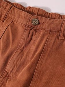 Pantalones Vaqueros Anchos Marrones para Hombre Abdul Royal World Export, 100% Algodón, Corte Holgado, Casual, Ecológicos, Cintura Media, con Botones - Product Image 5
