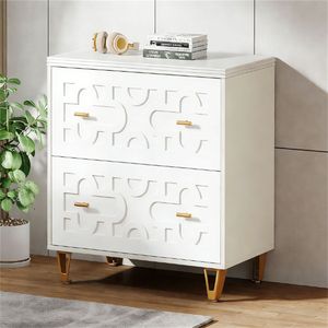 Armadio Portadocumenti a Due Cassetti con Ampio Spazio di Archiviazione e Supporto per Stampante - Product Image 1