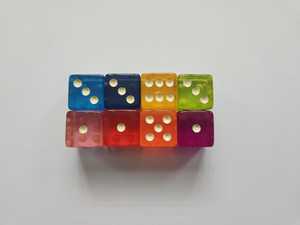 Cubos de Dados de Resina Hechos a Mano Surtidos con Marcadores Metálicos, Piezas Clásicas de Seis Caras para Juegos de Mesa - Product Image 4