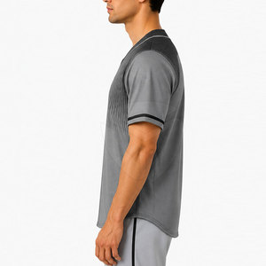 Maillot de baseball personnalisé haut de gamme à manches courtes avec boutons sur le devant, uniforme d'équipe avec numéro et nom personnalisés pour les joueurs - Product Image 5