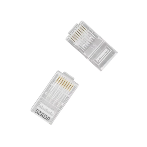 Connecteur RJ45 8P8C traversant, tête cristalline, Cat5e Cat6 Cat6a UTP, prise modulaire transparente colorée pour câbles de communication - Product Image 6