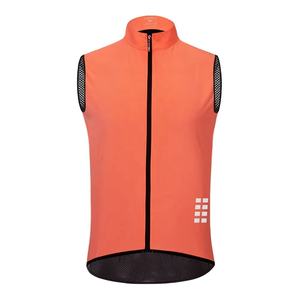 Gilet de cyclisme professionnel pour hommes, coupe-vent, sans manches, respirant, réfléchissant, pour vélo de route, haut de sport athlétique, logo personnalisé - Product Image 4