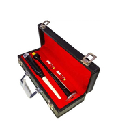 Gole Trace Enterprises Estuche Rígido de Terciopelo Negro de Madera de Palisandro para Chanter de Práctica de Gaita Escocesa, Estilo Popular, Alta Calidad, Personalizado