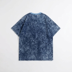 Camisetas Oversize Vintage Lavadas para Hombre Primavera Verano, Personaliza tu Propio Logotipo, 100% Algodón, Camiseta de Algodón Grueso con Lavado Ácido - Product Image 3