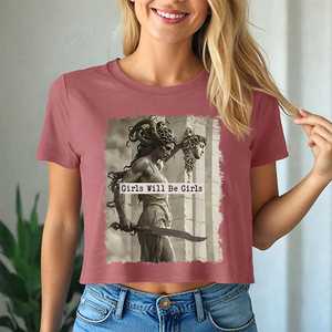 Women's <b>Light</b> Blue Cropped Knit for Shirt Short Sleeve Solid Color Zipper Front Loose Fit Casual Spring Summer Wear Quick Dry - Product Image 5