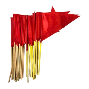 Drapeau rectangulaire personnalisé en polyester avec emblème haricot, mât en acrylique, imprimé numériquement, promotionnel, pour usage extérieur, couleur - Product Image 5