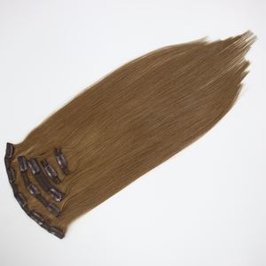 Venta al por mayor Clip-en extensiones de cabello rubio marrón vietnamita de Vietnam cutículas alineadas ondas de cabello humano crudo - Product Image 3
