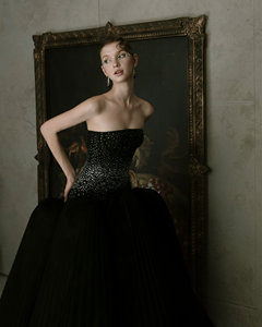 Nouvelle collection de robes de cocktail, robes noires pour femmes, robe de soirée mi-longue haut de gamme, taille naturelle personnalisée en provenance du Vietnam - Product Image 1