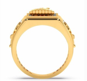 Anillo de Buda de Lujo en Plata de Ley 925 con Baño de Oro y Circonitas Negras, Anillo Ancho con Incrustaciones de Circonitas, Joyería Espiritual para Hombre y Mujer, Regalo - Product Image 2